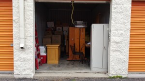 Storage unit where our church items are stored for the time being. 