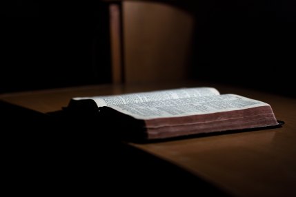 Open Bible on Desk